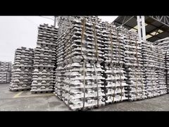 등급 A7 알루미늄은 순수한 부드러운 연괴 금속 징크 주석 금은괴 99.99% 5000 톤을 금괴로 만듭니다